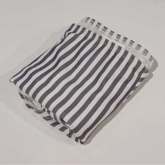 High-waisted Striped Retro Swim Bottoms - Picture 4 of 7